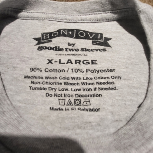 Bon Jovi Slippery When Wet Band Tee Size XL - Picture 5 of 6